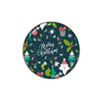 Merry Christmas, Happy New Year, Christmas Seamless Texture Hat Clip Ball Marker