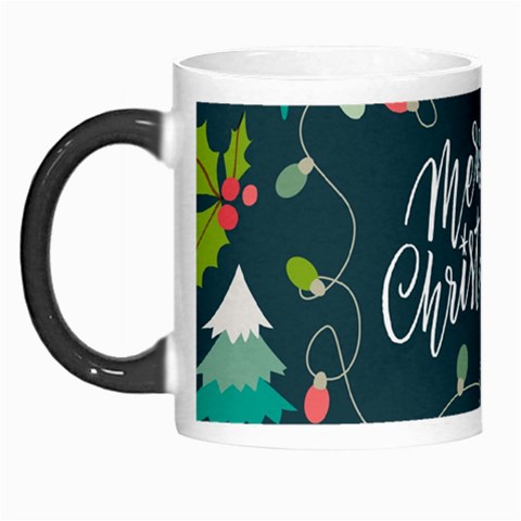 Merry Christmas, Happy New Year, Christmas Seamless Texture Morph Mug from ArtsNow.com Left