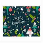 Merry Christmas, Happy New Year, Christmas Seamless Texture Small Glasses Cloth