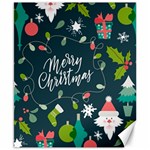 Merry Christmas, Happy New Year, Christmas Seamless Texture Canvas 8  x 10 