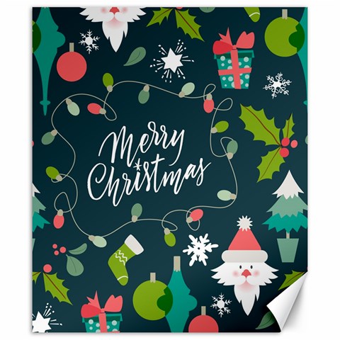 Merry Christmas, Happy New Year, Christmas Seamless Texture Canvas 20  x 24  from ArtsNow.com 19.57 x23.15  Canvas - 1