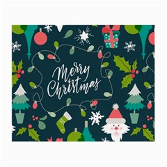 Merry Christmas, Happy New Year, Christmas Seamless Texture Small Glasses Cloth (2 Sides) from ArtsNow.com Front