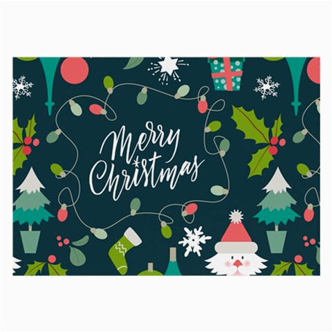 Merry Christmas, Happy New Year, Christmas Seamless Texture Large Glasses Cloth from ArtsNow.com Front