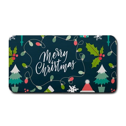 Merry Christmas, Happy New Year, Christmas Seamless Texture Medium Bar Mat from ArtsNow.com 16 x8.5  Bar Mat