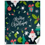 Merry Christmas, Happy New Year, Christmas Seamless Texture Canvas 11  x 14 