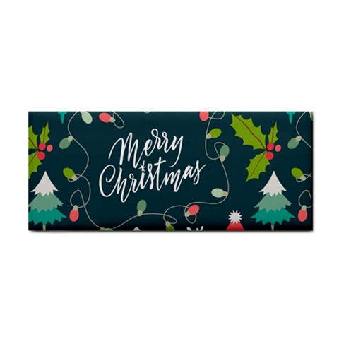 Merry Christmas, Happy New Year, Christmas Seamless Texture Hand Towel from ArtsNow.com Front