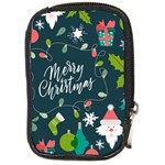 Merry Christmas, Happy New Year, Christmas Seamless Texture Compact Camera Leather Case