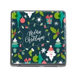 Merry Christmas, Happy New Year, Christmas Seamless Texture Memory Card Reader (Square 5 Slot)