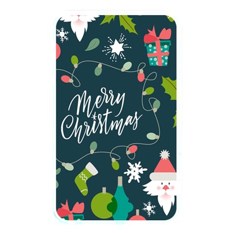 Merry Christmas, Happy New Year, Christmas Seamless Texture Memory Card Reader (Rectangular) from ArtsNow.com Front