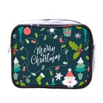 Merry Christmas, Happy New Year, Christmas Seamless Texture Mini Toiletries Bag (One Side)