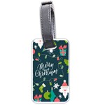 Merry Christmas, Happy New Year, Christmas Seamless Texture Luggage Tag (one side)