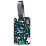 Merry Christmas, Happy New Year, Christmas Seamless Texture Luggage Tag (two sides)