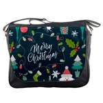 Merry Christmas, Happy New Year, Christmas Seamless Texture Messenger Bag