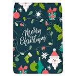 Merry Christmas, Happy New Year, Christmas Seamless Texture Removable Flap Cover (L)