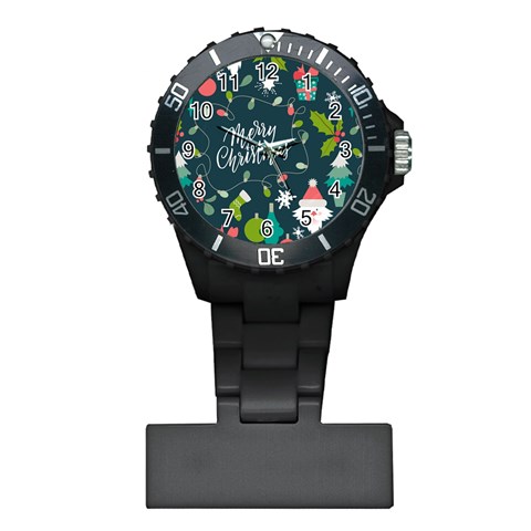 Merry Christmas, Happy New Year, Christmas Seamless Texture Plastic Nurses Watch from ArtsNow.com Front