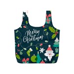 Merry Christmas, Happy New Year, Christmas Seamless Texture Full Print Recycle Bag (S)