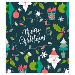 Merry Christmas, Happy New Year, Christmas Seamless Texture Drawstring Pouch (Medium) from ArtsNow.com Front