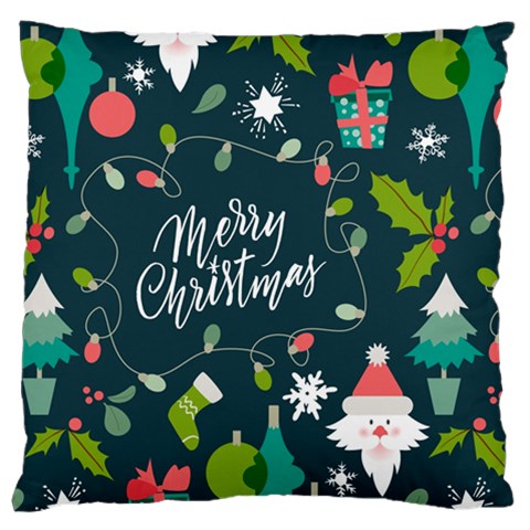 Merry Christmas, Happy New Year, Christmas Seamless Texture Standard Premium Plush Fleece Cushion Case (Two Sides) from ArtsNow.com Front