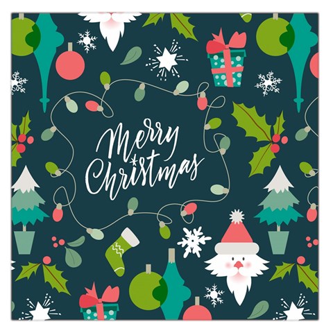 Merry Christmas, Happy New Year, Christmas Seamless Texture Square Satin Scarf (36  x 36 ) from ArtsNow.com Front