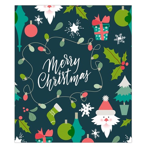 Merry Christmas, Happy New Year, Christmas Seamless Texture Duvet Cover Double Side (California King Size) from ArtsNow.com Front