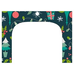 Merry Christmas, Happy New Year, Christmas Seamless Texture Toiletries Pouch from ArtsNow.com Front