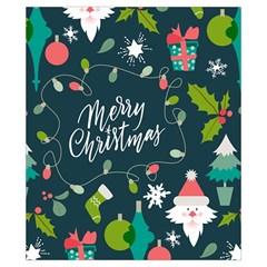 Merry Christmas, Happy New Year, Christmas Seamless Texture Drawstring Pouch (XS) from ArtsNow.com Front