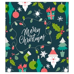 Merry Christmas, Happy New Year, Christmas Seamless Texture Drawstring Pouch (2XL) from ArtsNow.com Back