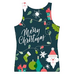 Merry Christmas, Happy New Year, Christmas Seamless Texture Sport Tank Top  from ArtsNow.com Back