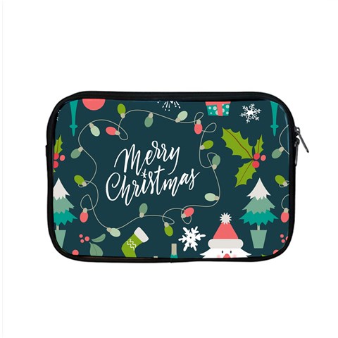 Merry Christmas, Happy New Year, Christmas Seamless Texture Apple MacBook Pro 15  Zipper Case from ArtsNow.com Front