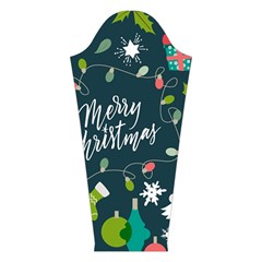 Merry Christmas, Happy New Year, Christmas Seamless Texture Long Sleeve Velvet V Left Sleeve