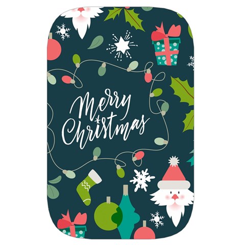 Merry Christmas, Happy New Year, Christmas Seamless Texture Waist Pouch (Small) from ArtsNow.com Front