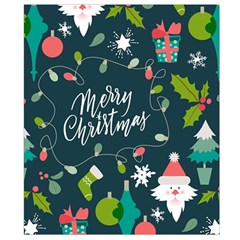 Merry Christmas, Happy New Year, Christmas Seamless Texture Belt Pouch Bag (Small) from ArtsNow.com Back Strap