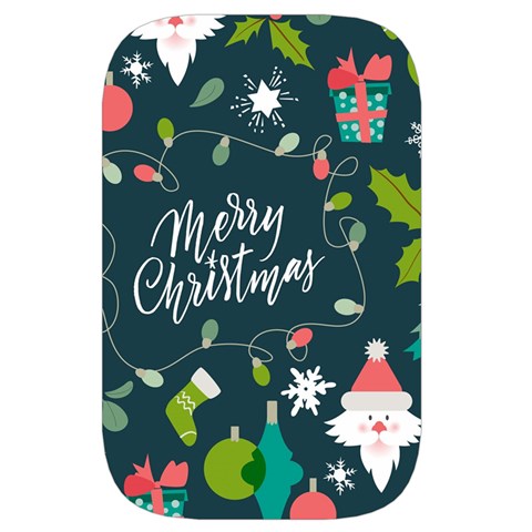 Merry Christmas, Happy New Year, Christmas Seamless Texture Waist Pouch (Large) from ArtsNow.com Back