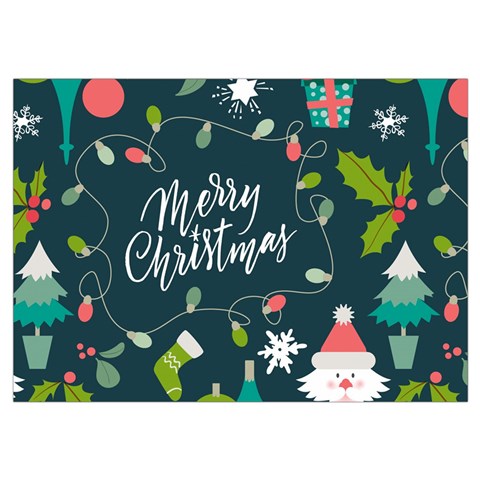 Merry Christmas, Happy New Year, Christmas Seamless Texture Wristlet Pouch Bag (Small) from ArtsNow.com Belt Loop