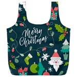 Merry Christmas, Happy New Year, Christmas Seamless Texture Full Print Recycle Bag (XXXL)