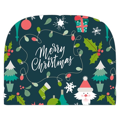 Merry Christmas, Happy New Year, Christmas Seamless Texture Make Up Case (Small) from ArtsNow.com Front