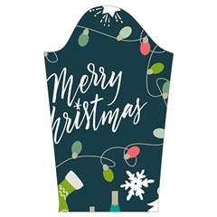 Merry Christmas, Happy New Year, Christmas Seamless Texture Kids  Long Sleeve Velvet Lounge Robe from ArtsNow.com Sleeve Left