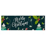 Merry Christmas, Happy New Year, Christmas Seamless Texture Banner and Sign 6  x 2 