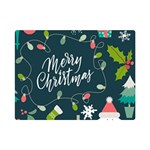 Merry Christmas, Happy New Year, Christmas Seamless Texture Premium Plush Fleece Blanket (Mini)