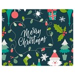 Merry Christmas, Happy New Year, Christmas Seamless Texture Premium Plush Fleece Blanket (Medium)