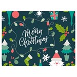 Merry Christmas, Happy New Year, Christmas Seamless Texture Premium Plush Fleece Blanket (Extra Small)