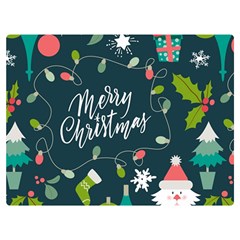 Merry Christmas, Happy New Year, Christmas Seamless Texture Two Sides Premium Plush Fleece Blanket (Baby Size) from ArtsNow.com 40 x30  Blanket Front