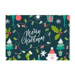 Merry Christmas, Happy New Year, Christmas Seamless Texture Crystal Sticker (A4)