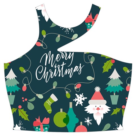 Merry Christmas, Happy New Year, Christmas Seamless Texture Cut Out Top from ArtsNow.com Front