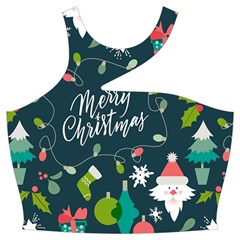 Merry Christmas, Happy New Year, Christmas Seamless Texture Cut Out Top from ArtsNow.com Front