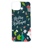 Merry Christmas, Happy New Year, Christmas Seamless Texture iPhone 15 Pro TPU UV Print Case