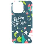 Merry Christmas, Happy New Year, Christmas Seamless Texture iPhone 15 Pro Max Black UV Print PC Hardshell Case