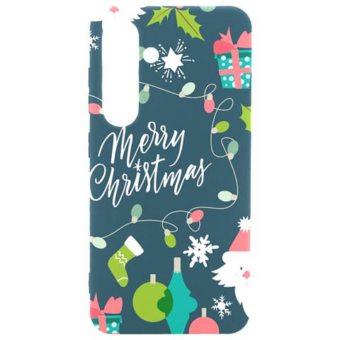 Merry Christmas, Happy New Year, Christmas Seamless Texture Samsung Galaxy S24 6.2 Inch Black TPU UV Case from ArtsNow.com Front