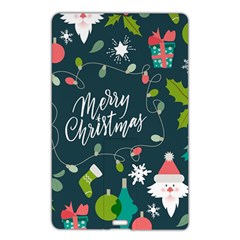 Merry Christmas, Happy New Year, Christmas Seamless Texture Name Card Style USB Flash Drive from ArtsNow.com Front