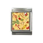 Merry Christmas, New Year Backgrounds, Happy New Year Italian Charm (13mm)